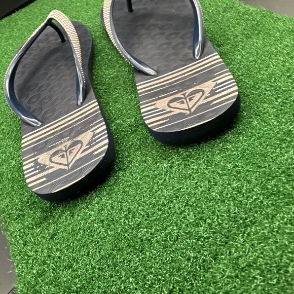 ROXY Women's Flip Flop Sandal Blue Pink Size 9/10 - Picture 5 of 8